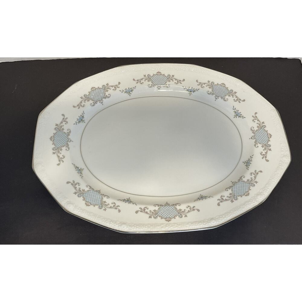 Harmony House Monique 3652 Fine‎ China Oval Serving Platter Japan 13"